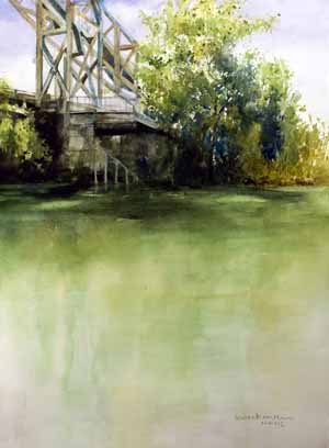 The Bridge in Summer by Susan K. Miller